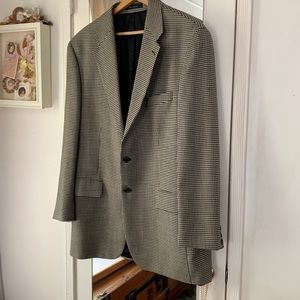 CHAPS RALPH LAUREN 44 L black/cream sports jacket NWOT